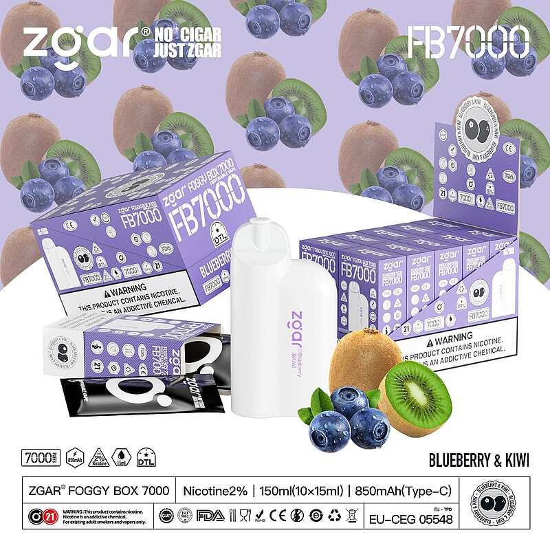 ZGAR FOGGY BOX 7000 Puffs 2% Nicotine Rechargeable Disposable Pod