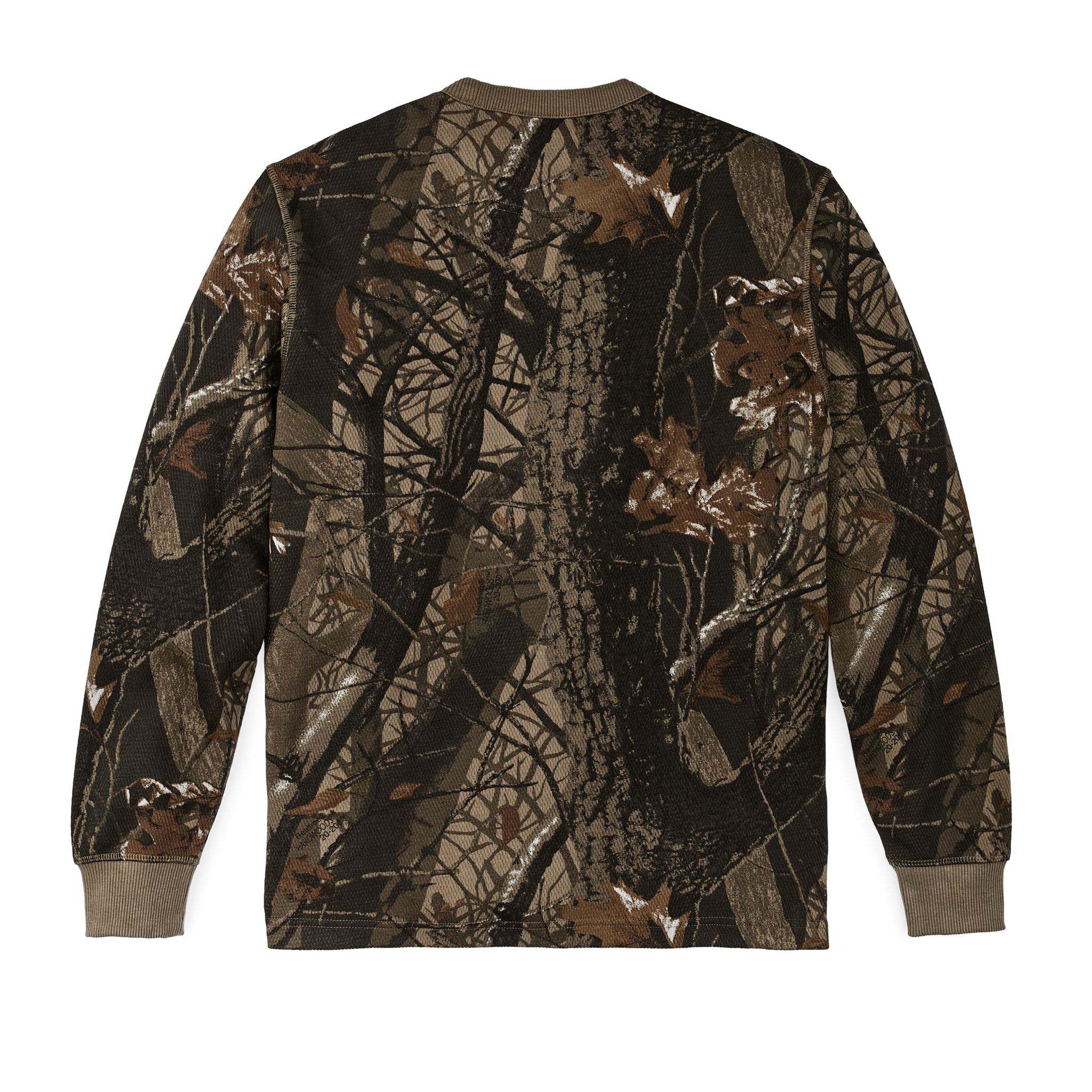 Waffle Knit Thermal Crewneck - Realtree Hardwoods Camo