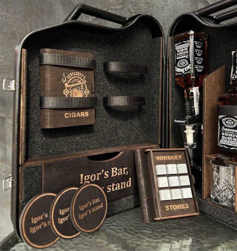 20 L Jerry Can Mini Bar With Alcohol Dispenser, Home Mini Bar, Handmade Travel Bar Set, Gift for him, For Husband, For Dad, Custom Fuel Bar
