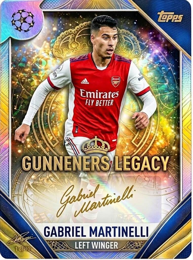 Arsenal F.C. 140th Anniversary Topps Legacy Collection Ultra Premium Trading Cards
