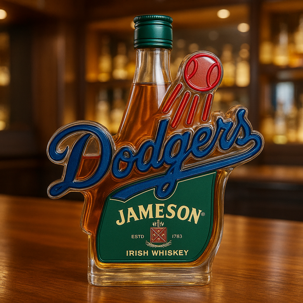 Dodgers Whiskey Bottle
