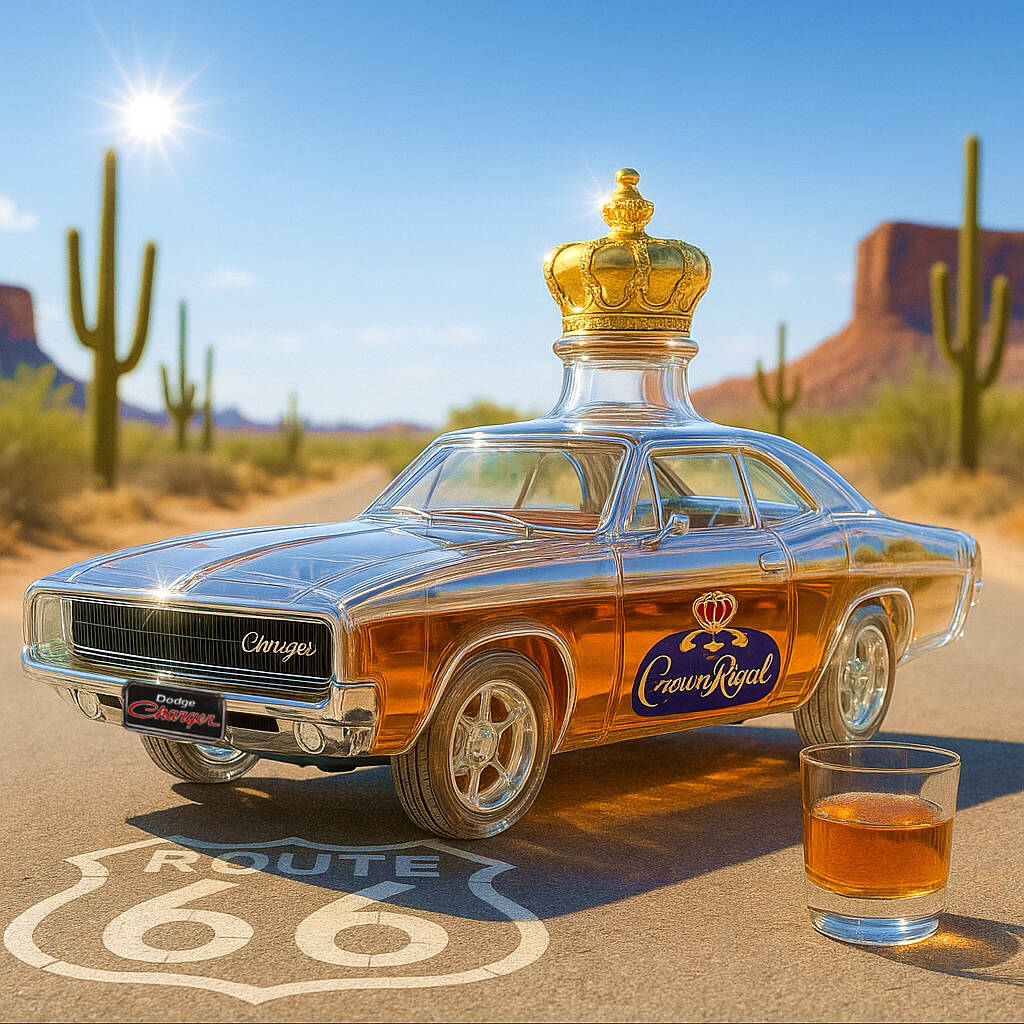 The 1970 Dodge Charger Collector's Edition Whisky Bottle