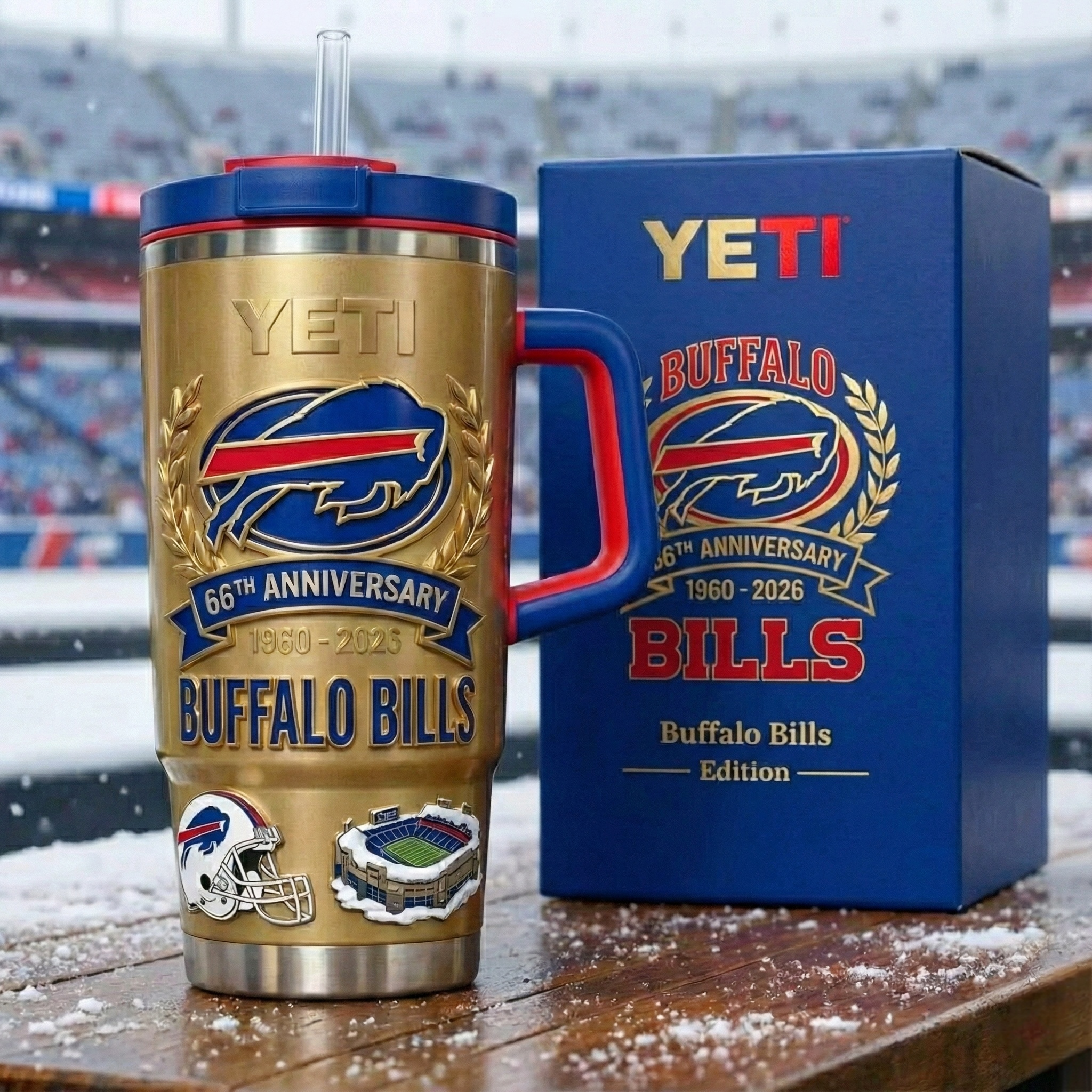 Buffalo Bills 66th Anniversary YETI Tumbler