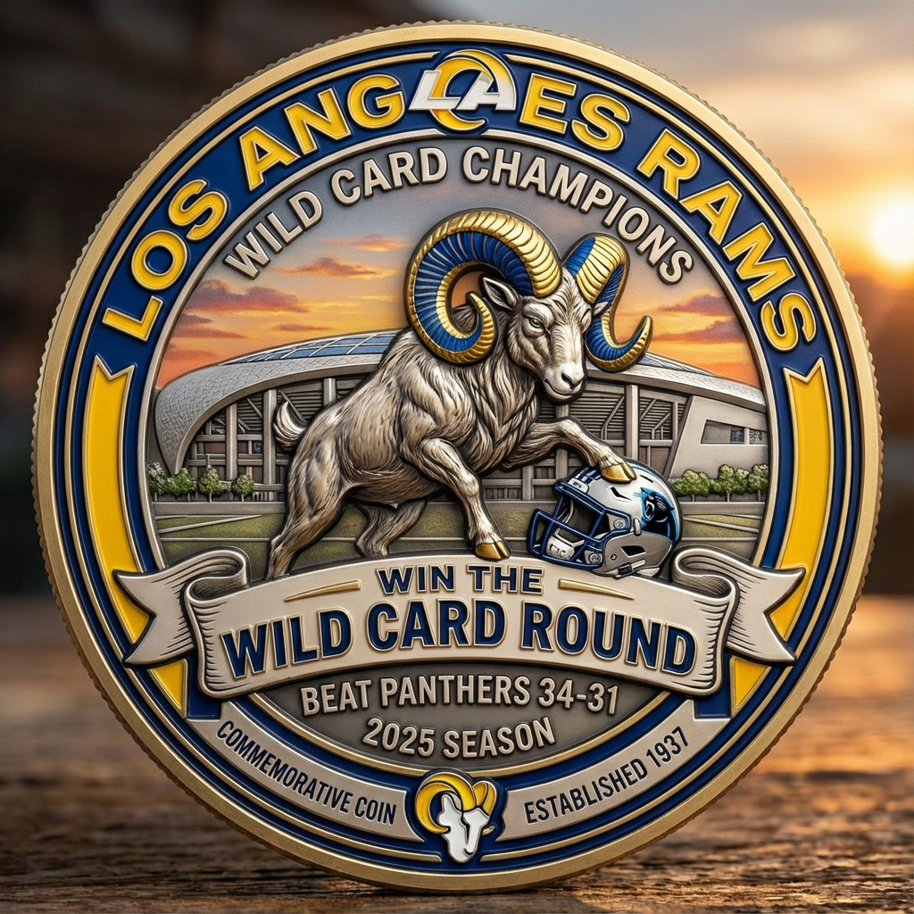 Los Angeles Rams Wild Card Victory Commemorative Coin