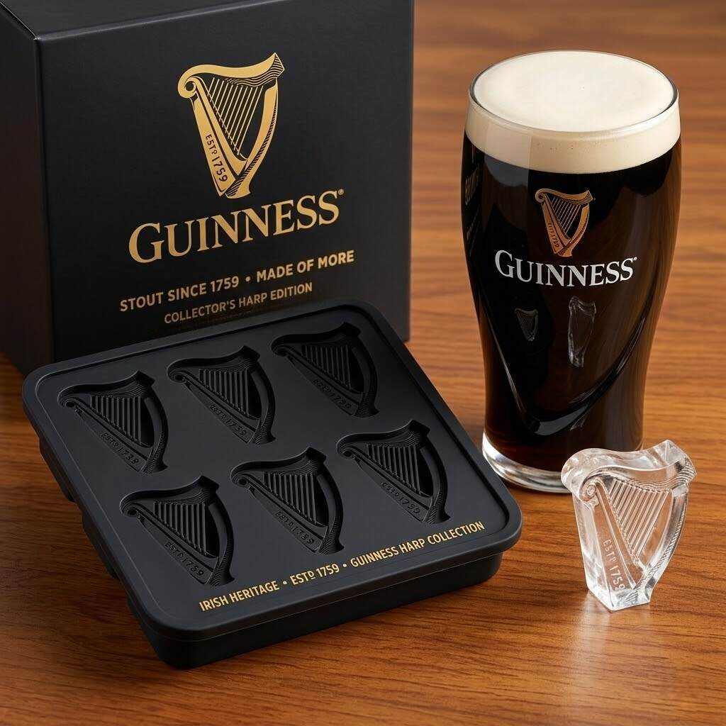 GUINNESS Collector’s Harp Ice Cube Silicone Mold