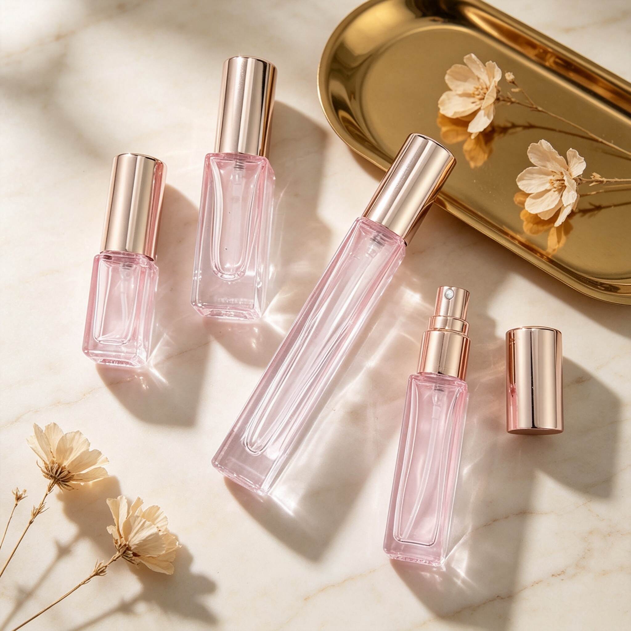 Portable Travel  Fragrance Spray Bottle Leak Proof Multi Size