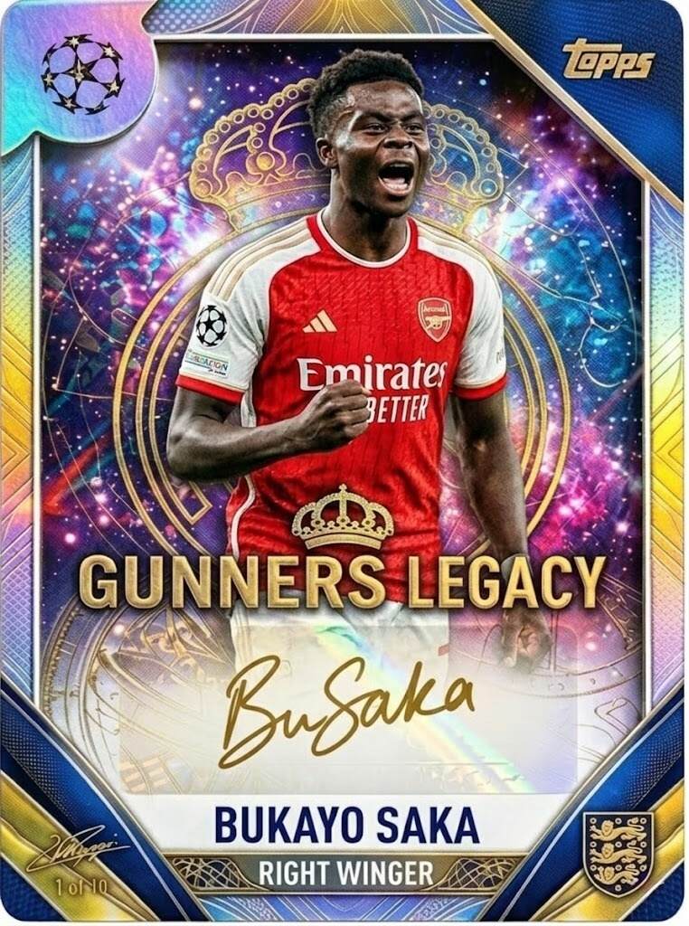 Arsenal F.C. 140th Anniversary Topps Legacy Collection Ultra Premium Trading Cards