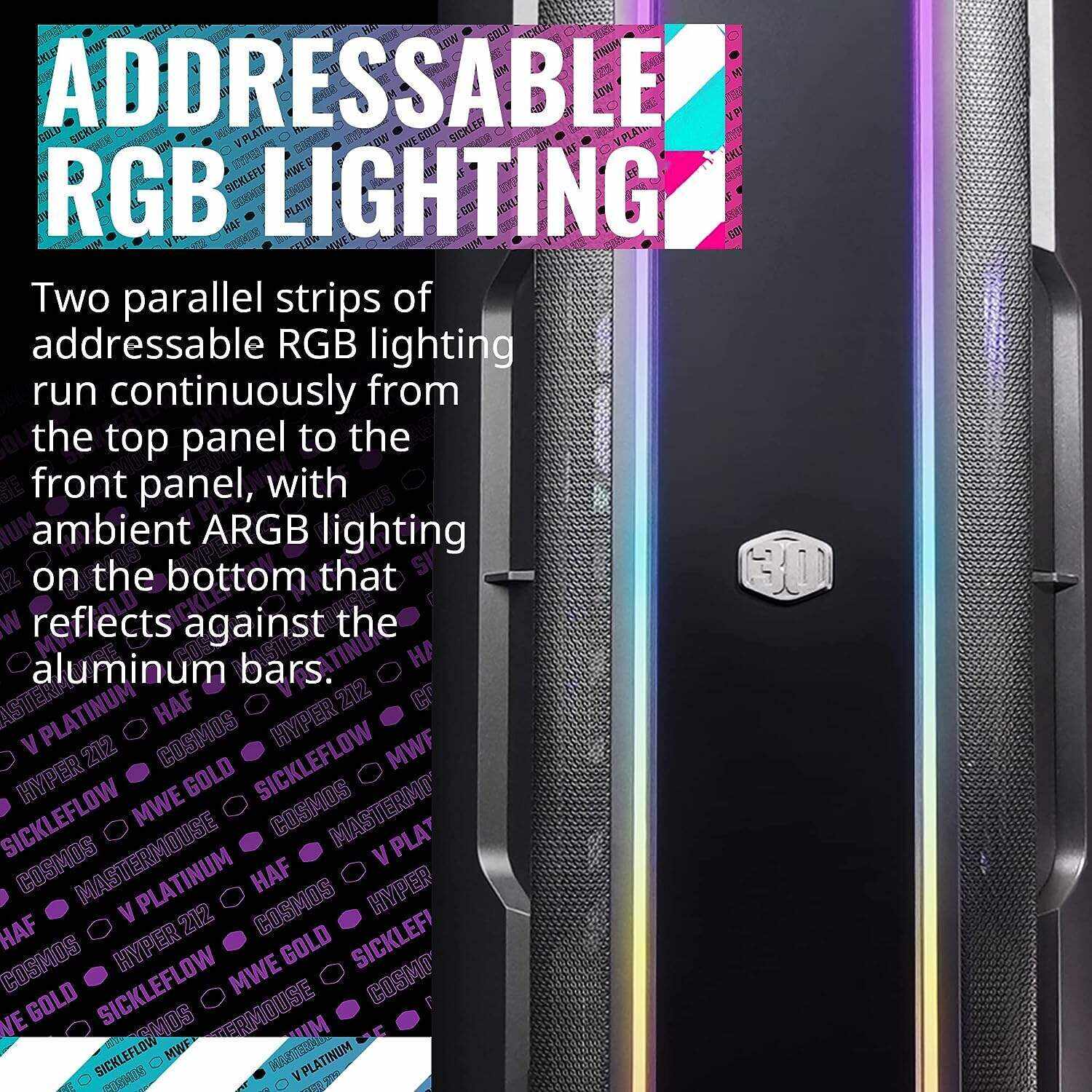 Cooler Master 30th Year Anniversary Cosmos Infinity Gaming PC Desktop – AMD Ryzen 9 7950X - NVIDIA GeForce RTX 4090-32GB DDR5-2TB M.2 NVMe SSD – WiFi - Windows 11 Pro