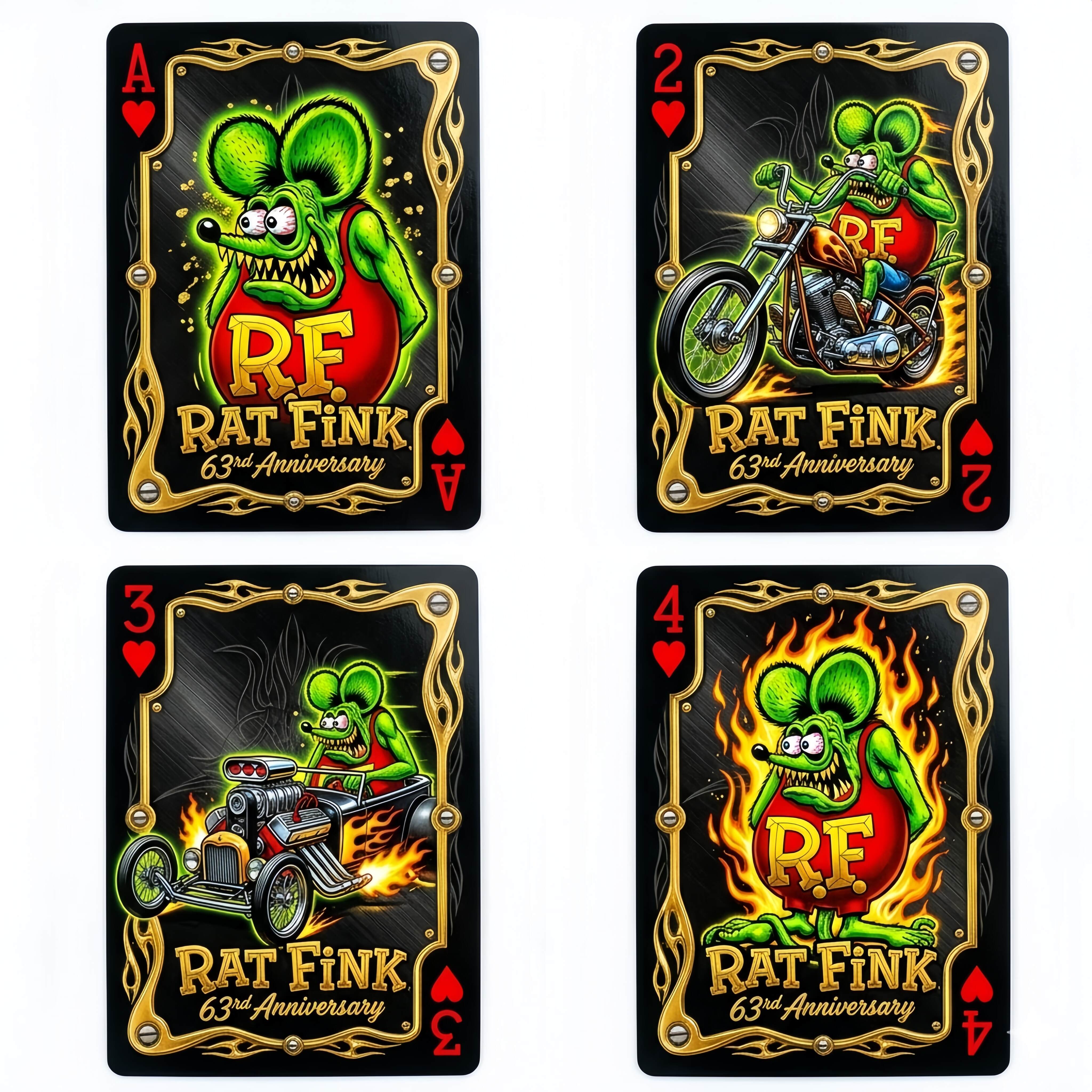 🐀Rat Fink 63rd Anniversary Limited Edition Playing Cards—54 CARDS