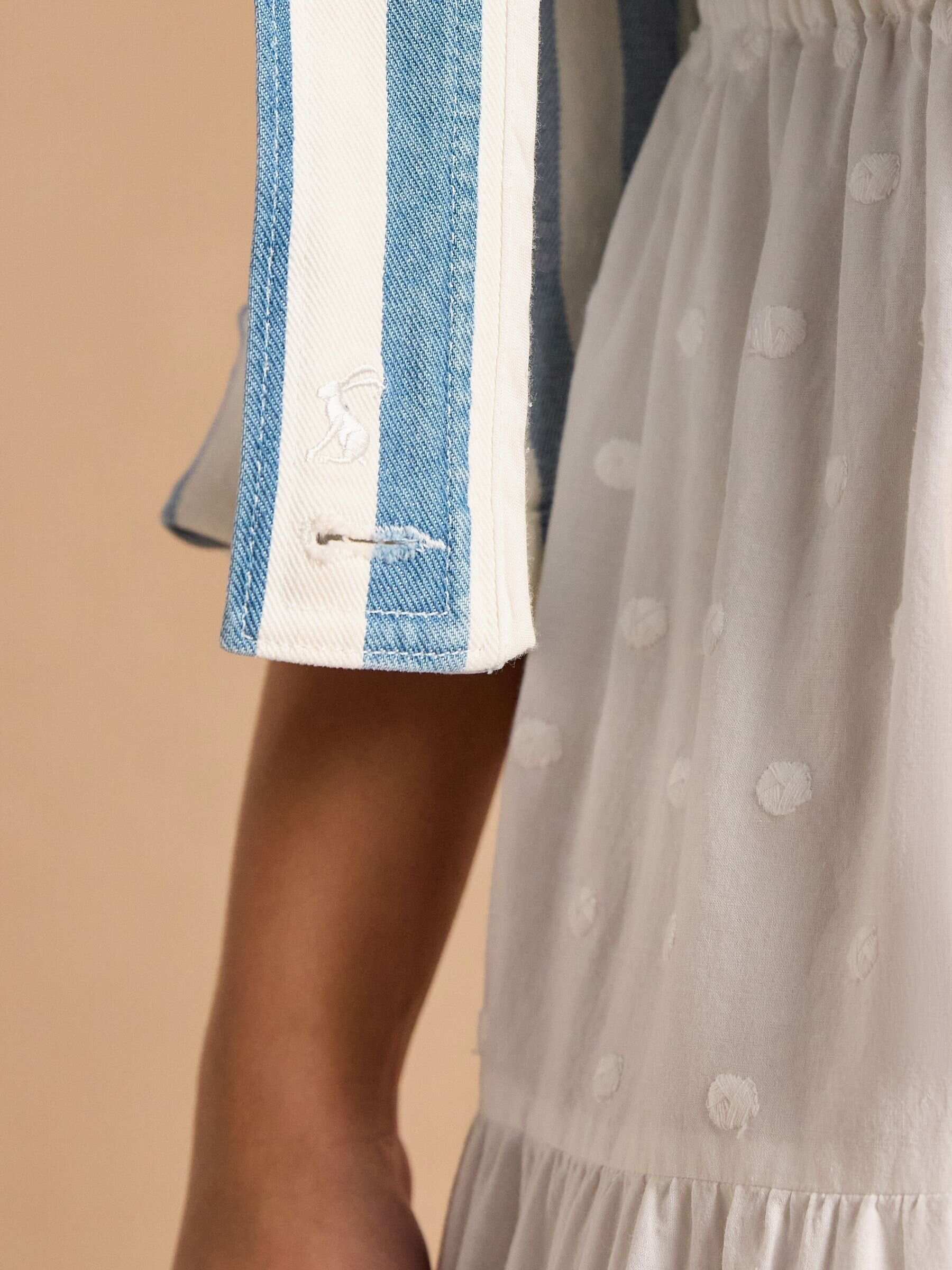 Blue Stripe Denim Jacket