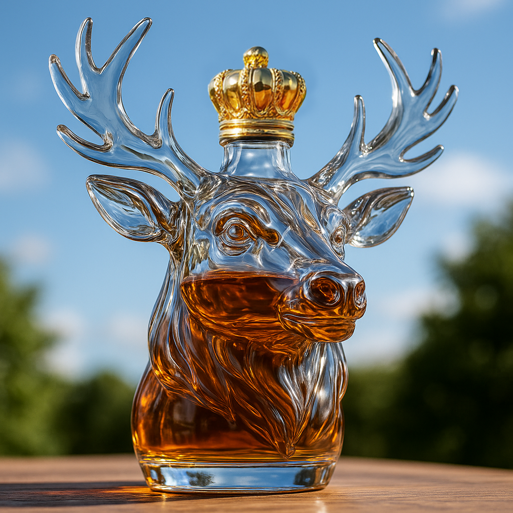 Christmas Reindeer Limited Edition Whiskey Bottle