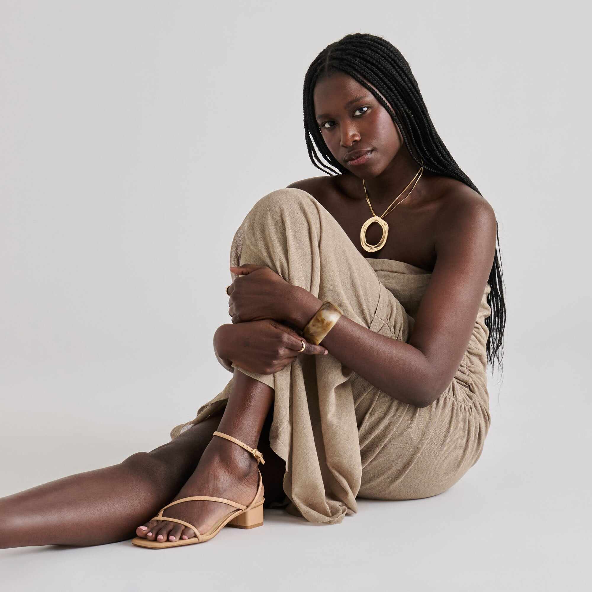 KARLOS SANDALS LT TAN LEATHER