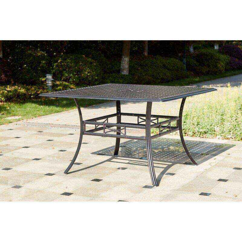 Milsap Square 8 - Person 60'' Long Bar Height Dining Set with Cushions