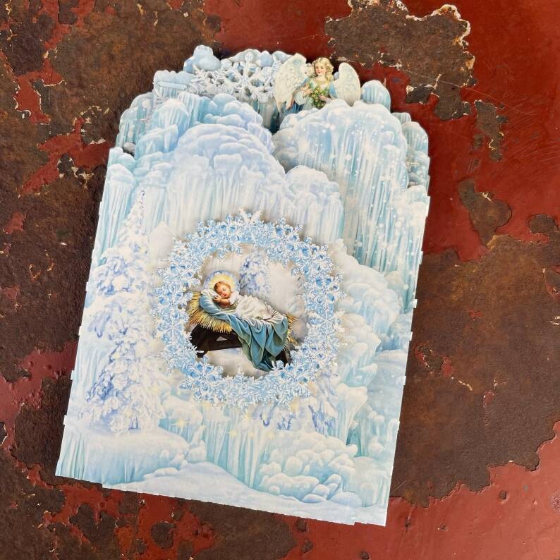 Winter Wonderland Nativity Pop-Up Christmas Card