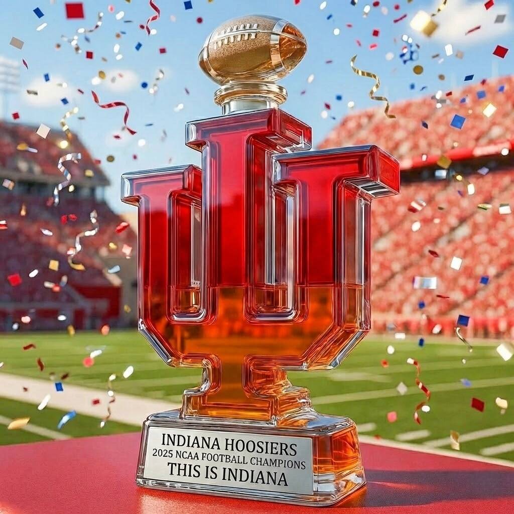Celebrating Indiana Hoosiers' 2025 NCAA National Championship Collector's Edition Whiskey Bottle