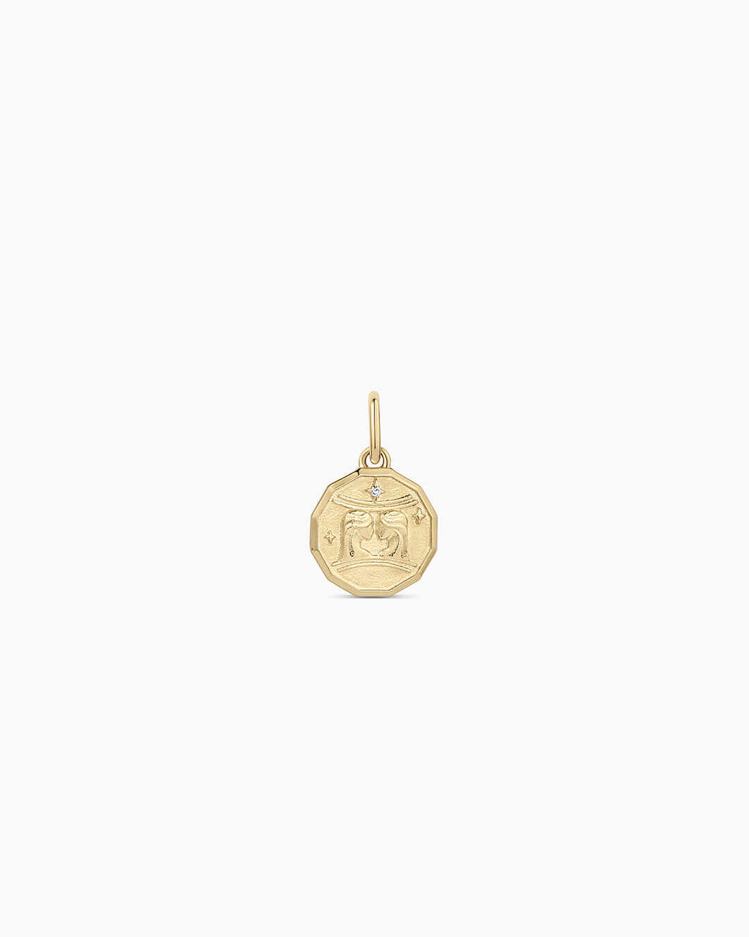 Diamond Zodiac Coin Charm