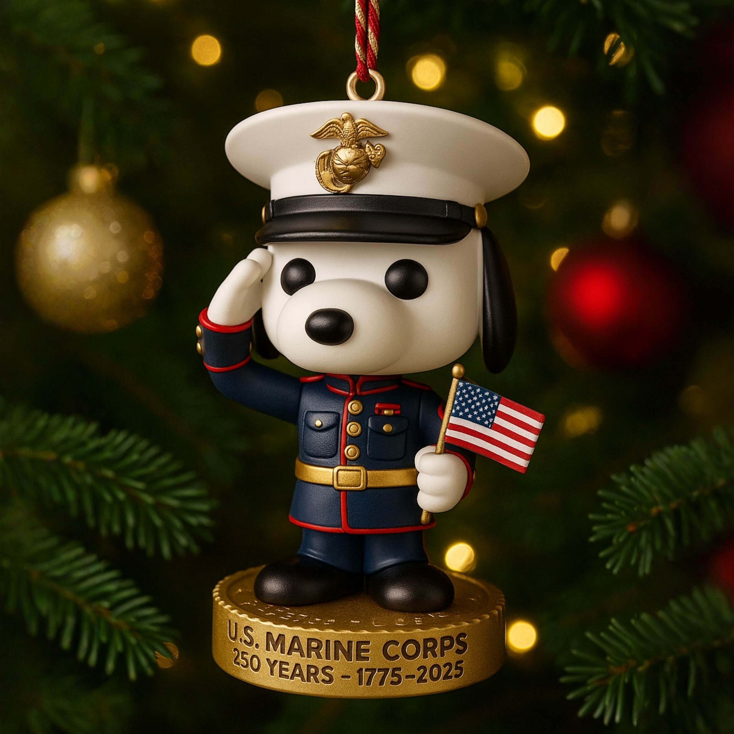 SNPY U.S. Marine Corps 250th Anniversary Ornament