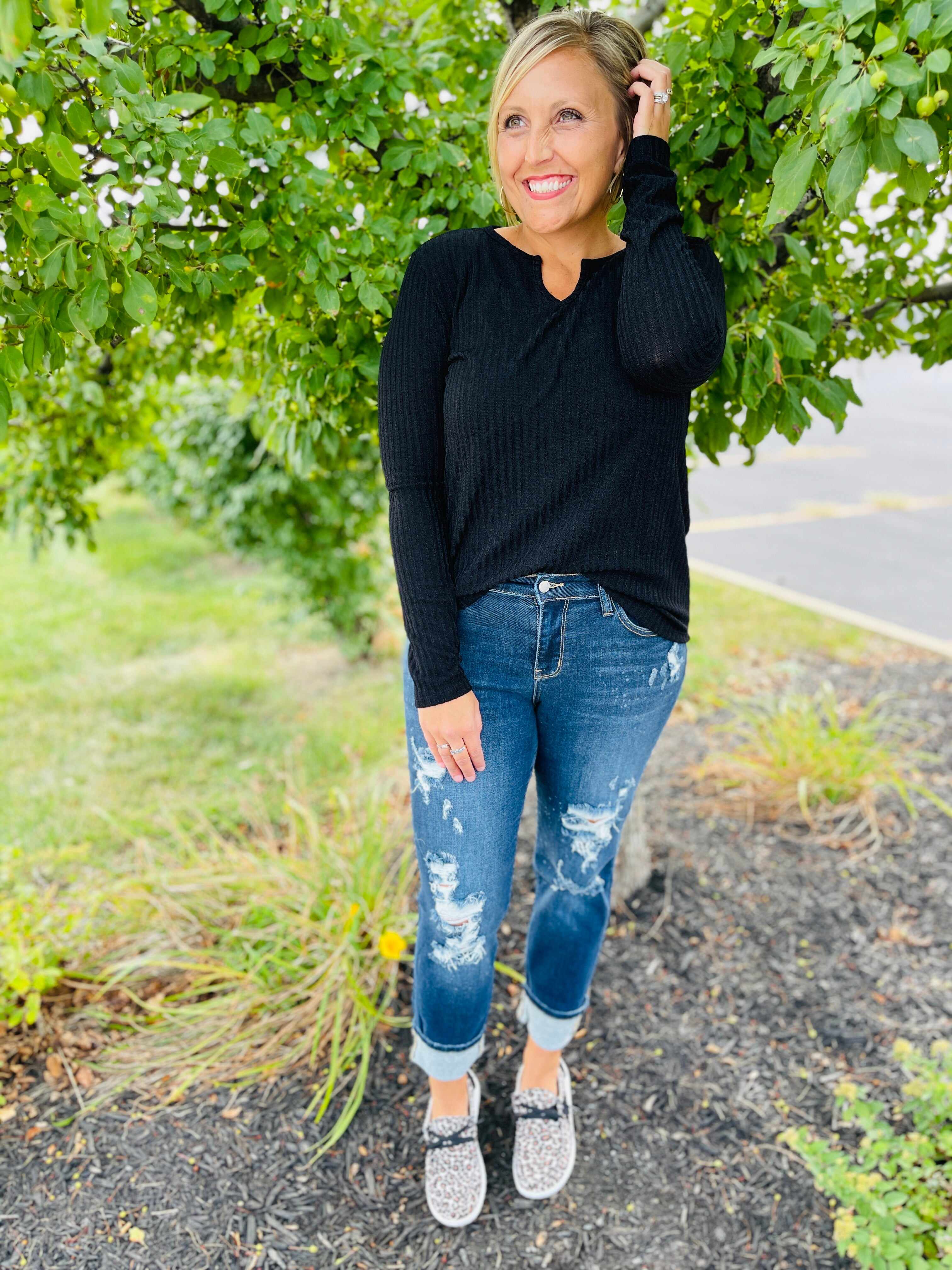 RESTOCK! Plus/Reg Bleach Bleach Baby Boyfriend Jeans