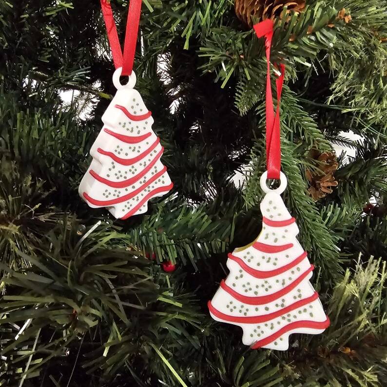 Christmas Tree Cake Ornaments Little Debbie