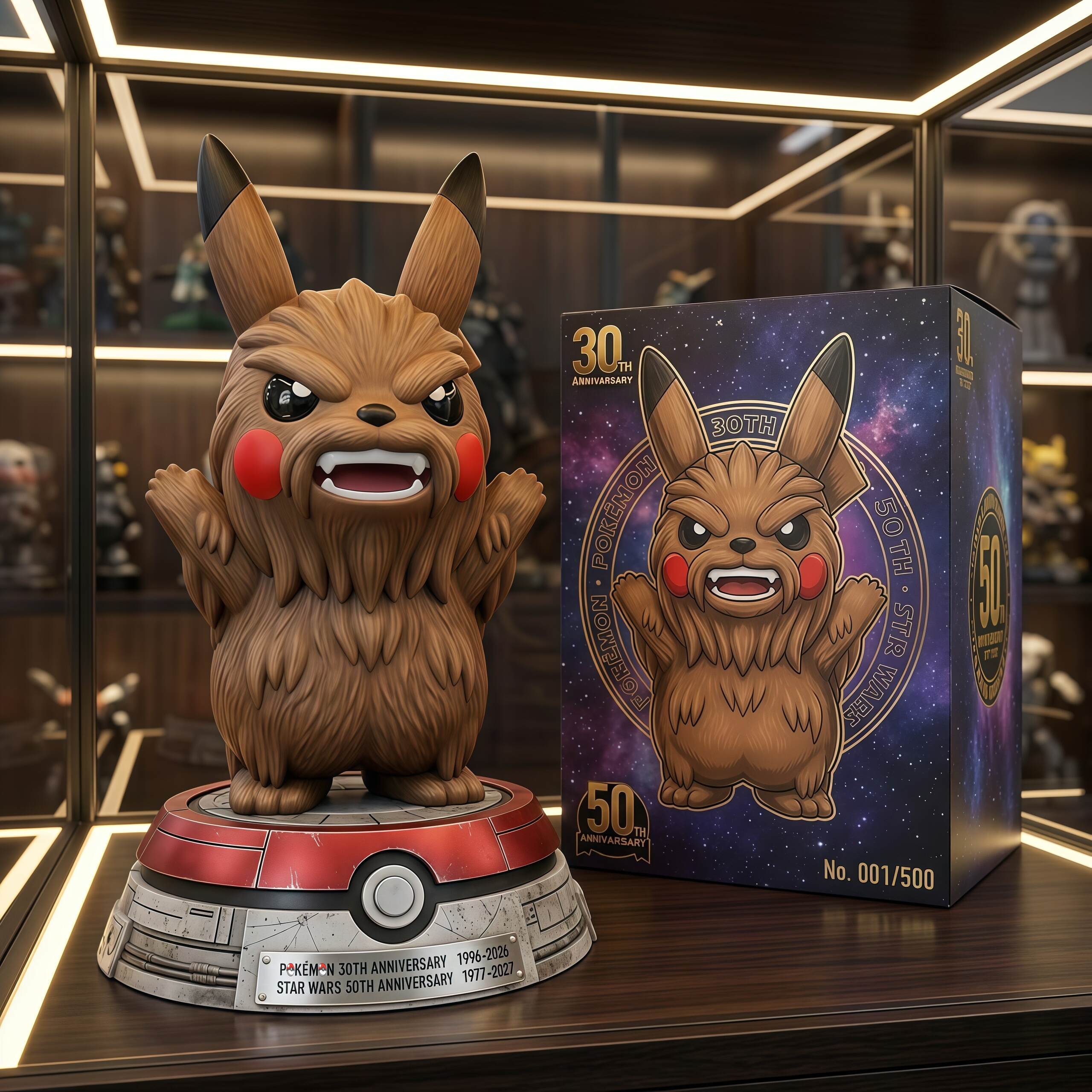 Pokémon 30th Anniversary x Star Wars 50th Anniversary Collectible Doll
