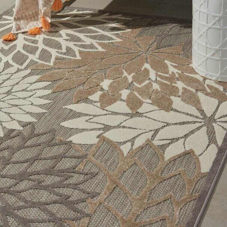 Miraloma Green/Red/Orange Indoor/Outdoor Rug