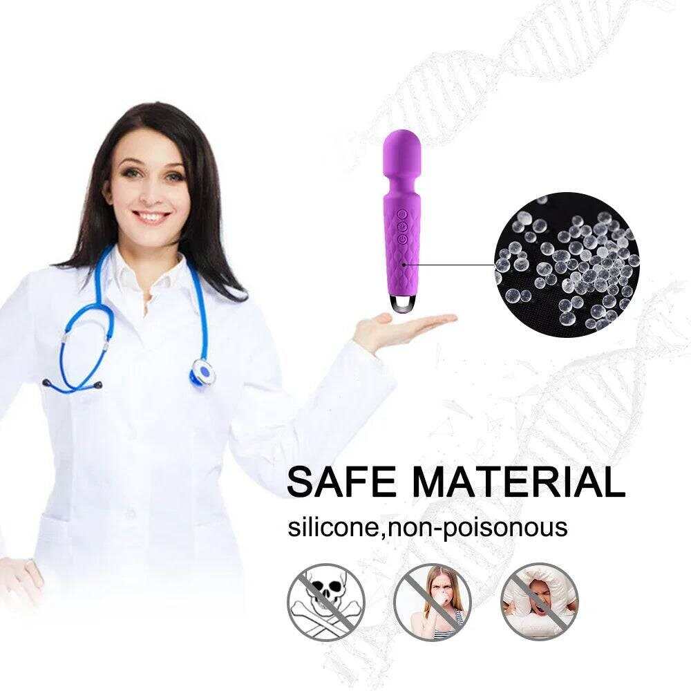 New Power Wand Massager – 10 Speeds, G-Spot & Clitoral Vibrator