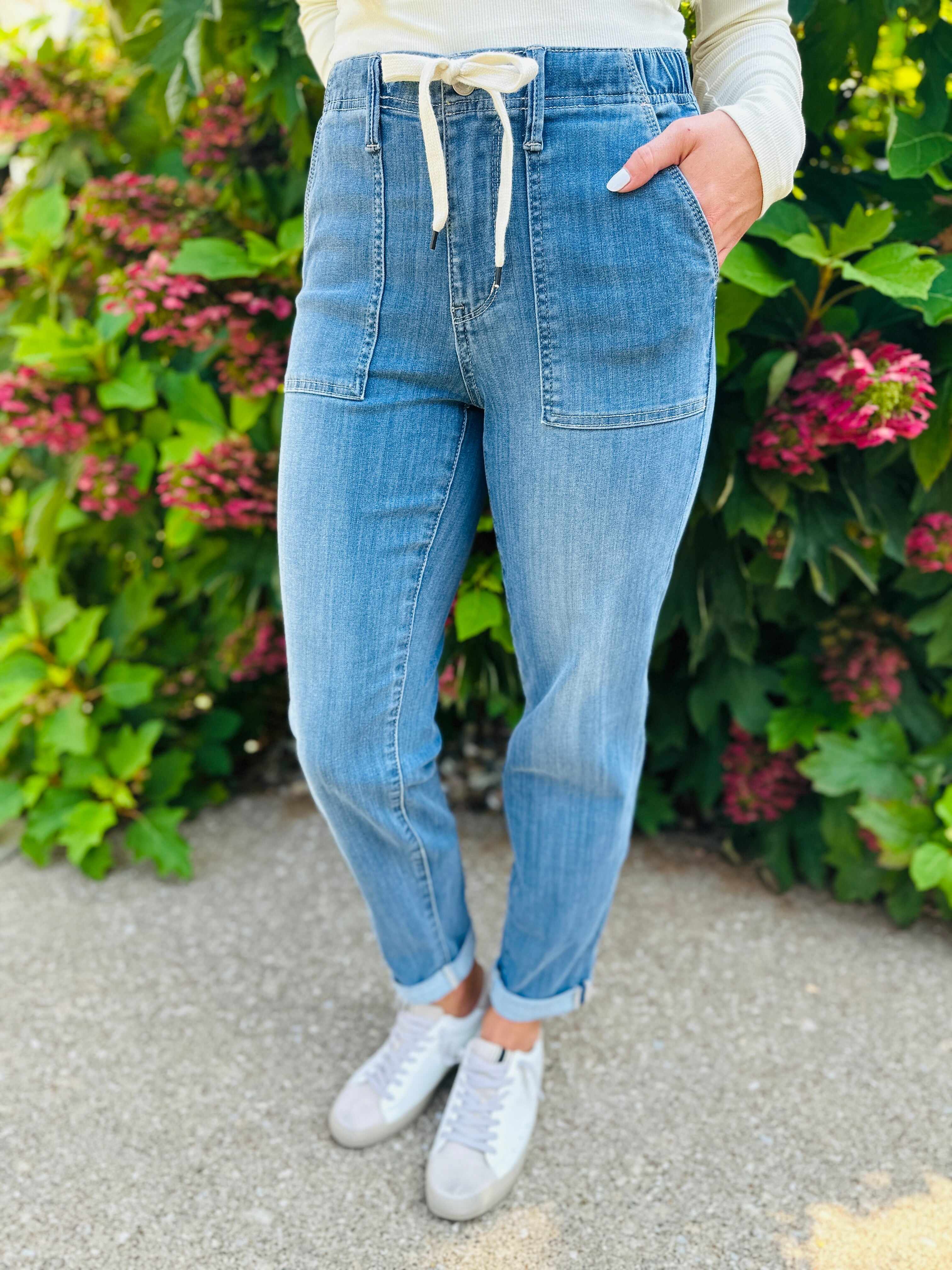 Joggers REG/CURVY Jog It Out Denim Joggers RESTOCK!