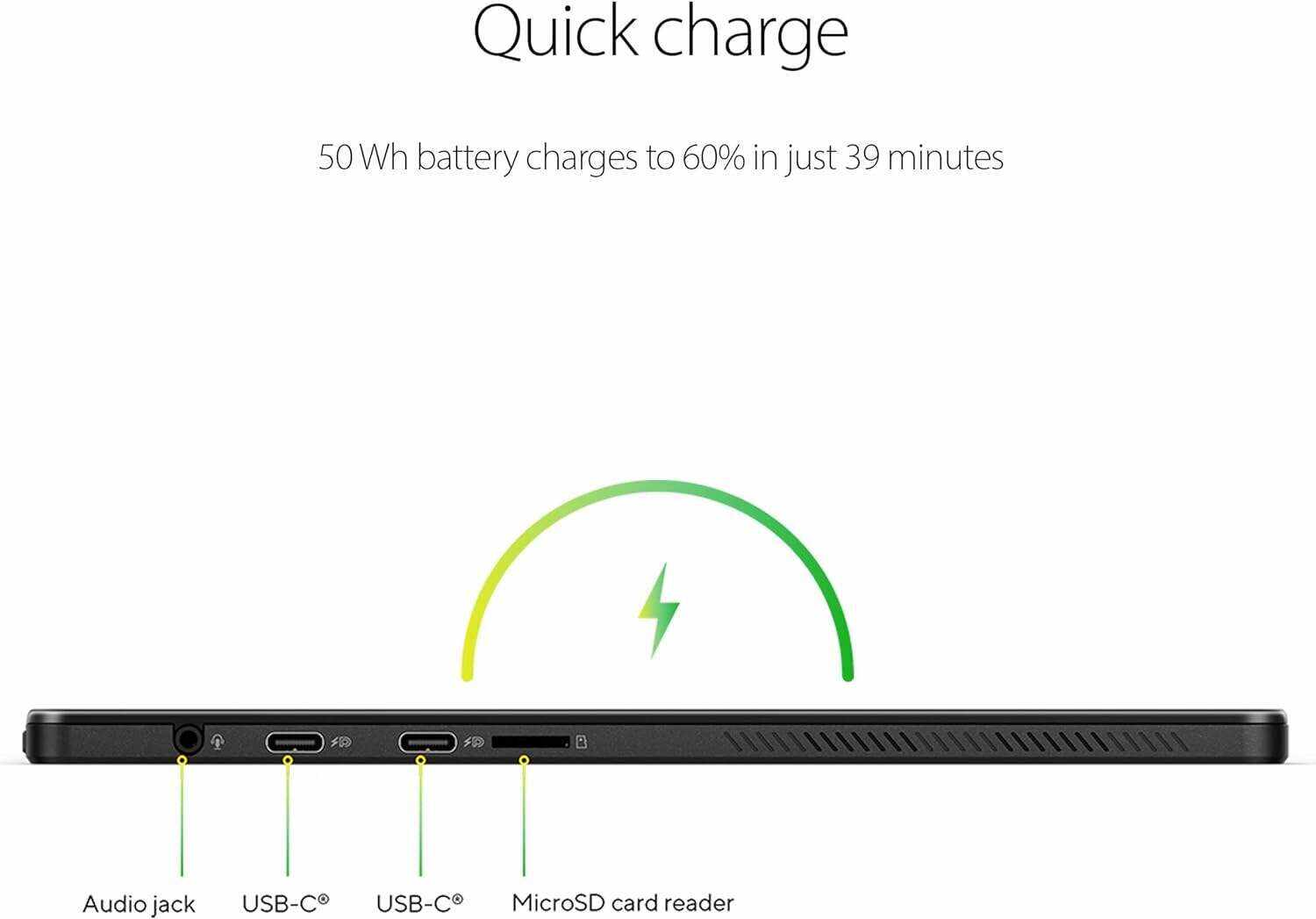 ASUS VivoBook 13 Slate OLED 2-in-1 Laptop, 13.3” FHD OLED touch Display, Intel Pentium N6000 Quad-Core CPU, 8GB RAM, 256GB PCIe® 3.0 SSD, Windows 11 Home, Black, T3300KA-DH26T