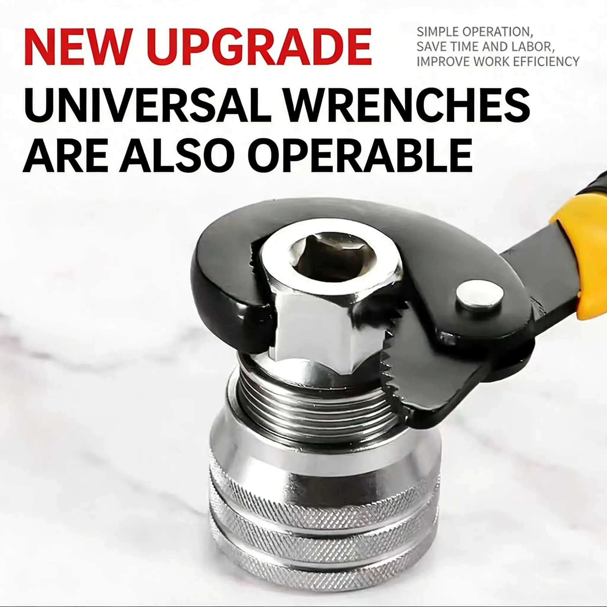 Multi-Function Universal Socket Wrench Tool - Universal Maintenance Tool, Adjustable Universal Socket Wrench, Universal Socket Tool for 3/8