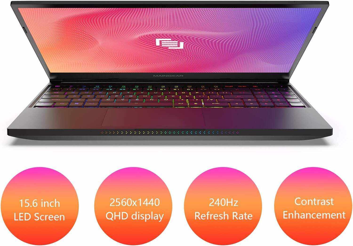 MAINGEAR Vector Pro 2 (2022) 17.3 inch RTX 3080 Ti Gaming Laptop, Intel Core i9-12900H Processor, NVIDIA GeForce RTX 3080 Ti 16GB GPU, 17.3 inch 240Hz QHD Display 64GB DDR5 RAM 2TB NVMe SSD Win 11 Pro
