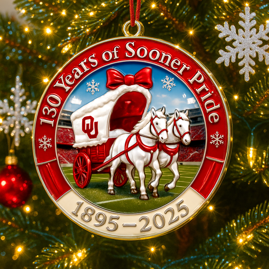 Oklahoma Sooners 130th Anniversary Commemorative Ornament Collection