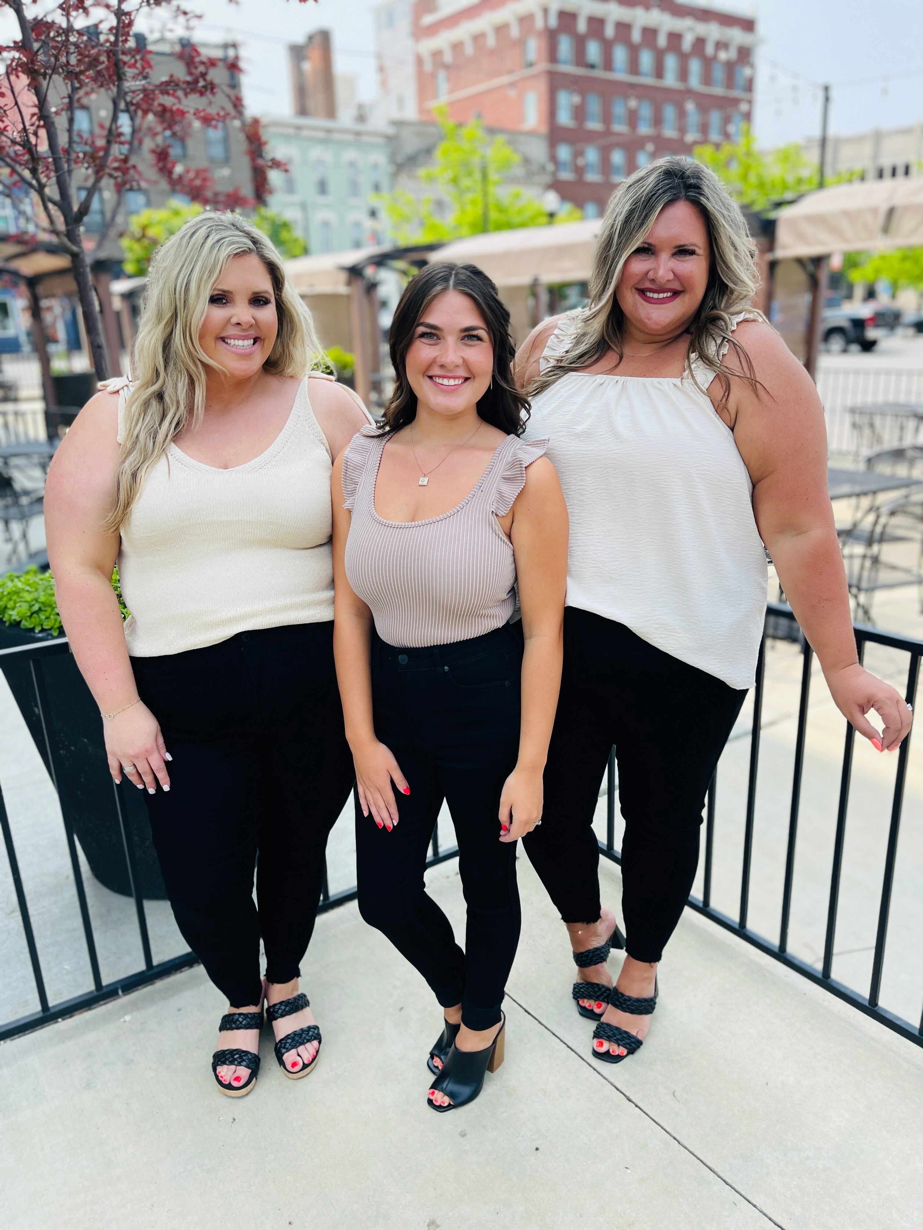 MARKDOWNS! Tummy Control Black Skinny Jeans in Reg/Curvy Fifth Restock!