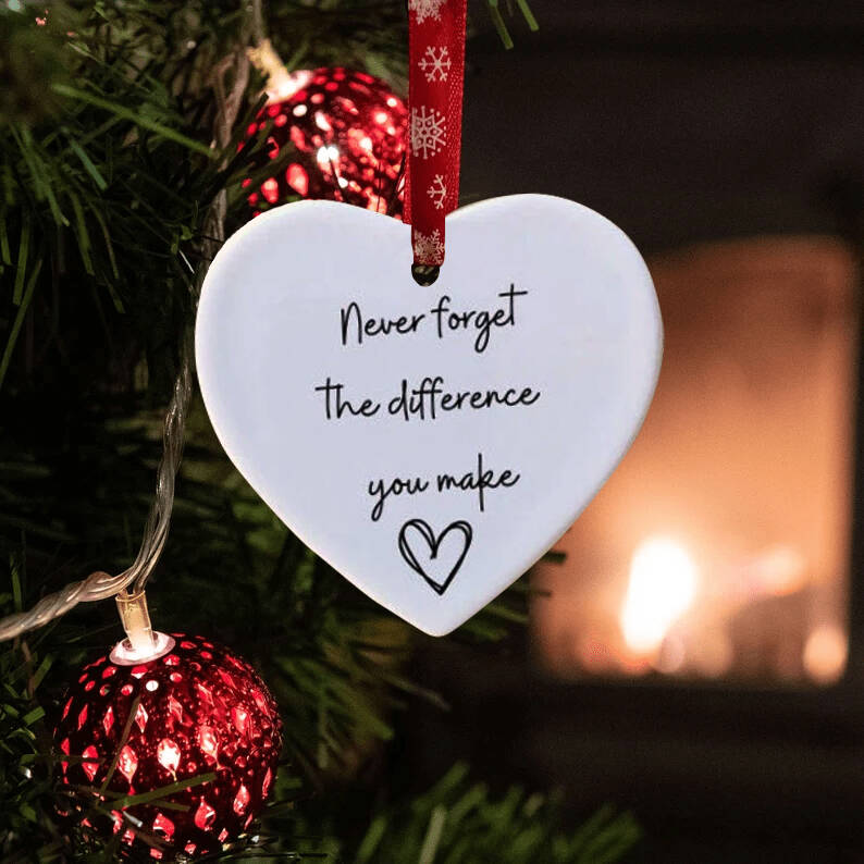 I Wish You Lived Next Door Ceramic Heart