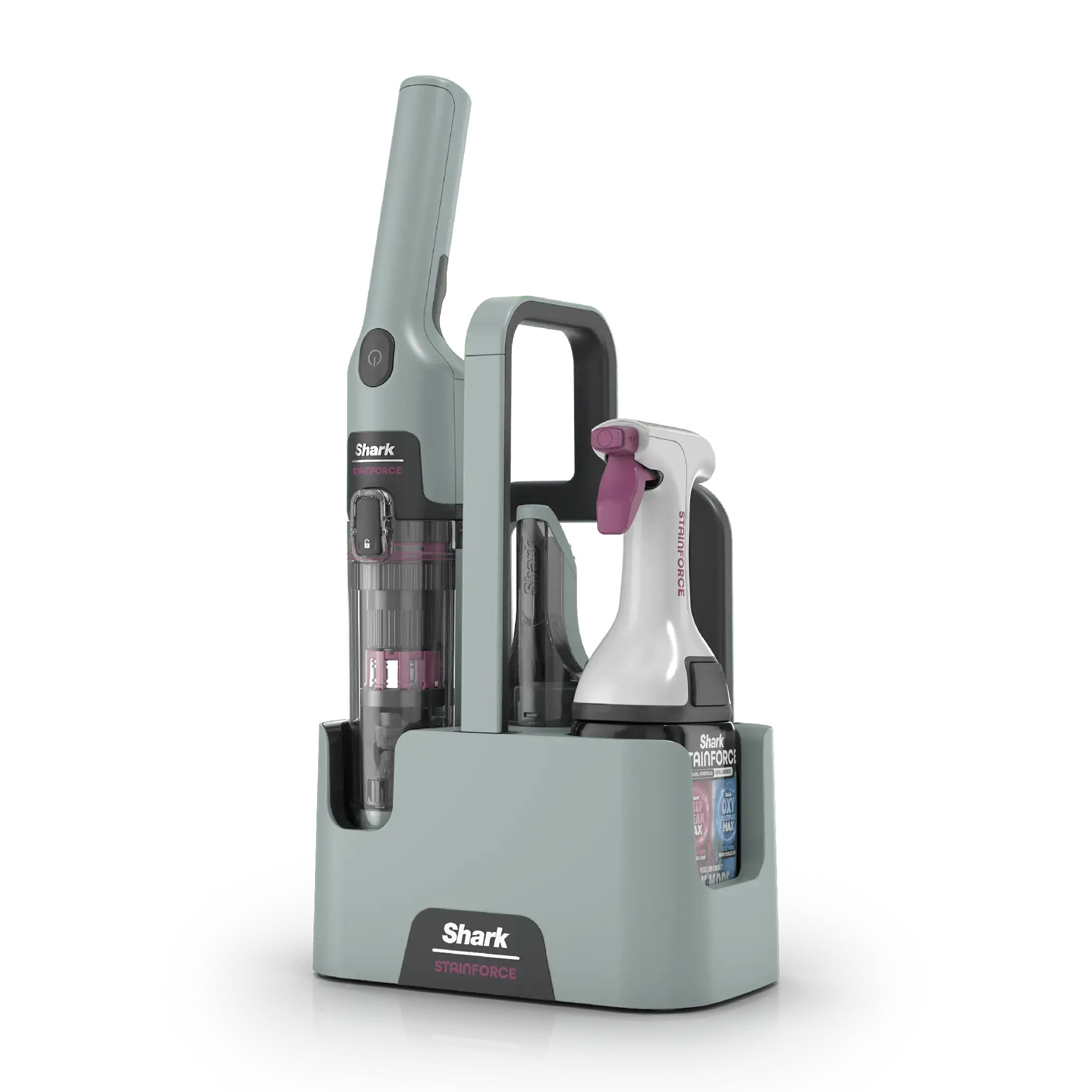 StainForce Handheld Spot & Stain Cleaner with Storage Caddy & Crevice Tool