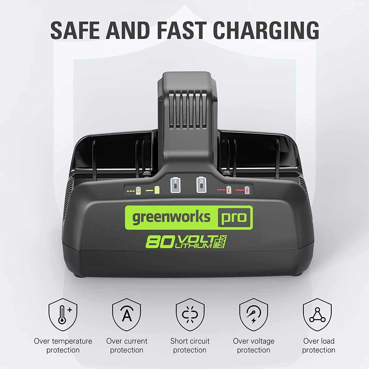 Greenworks PRO 80V 42” Riding Lawn Mower, CROSSOVERZ Zero Turn Lawn Mower, Including 5.0Ah Batteries(6 Packs) and Dual Port Turbo Chargers(3 Pcs)