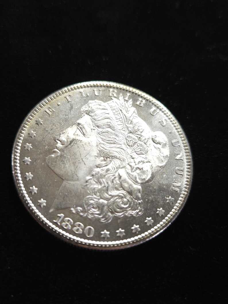 1880  S   Silver Morgan Dollar Gem Bu !!  Proof Like ! Regular 199     Lot # 799