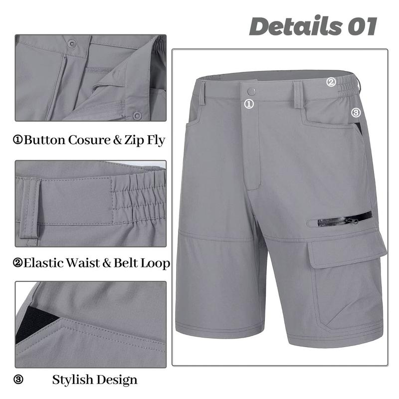 Spring Sale🎁Men's Summer Lightweight Quick-Dry Work Shorts(Pockets on both the front and back)