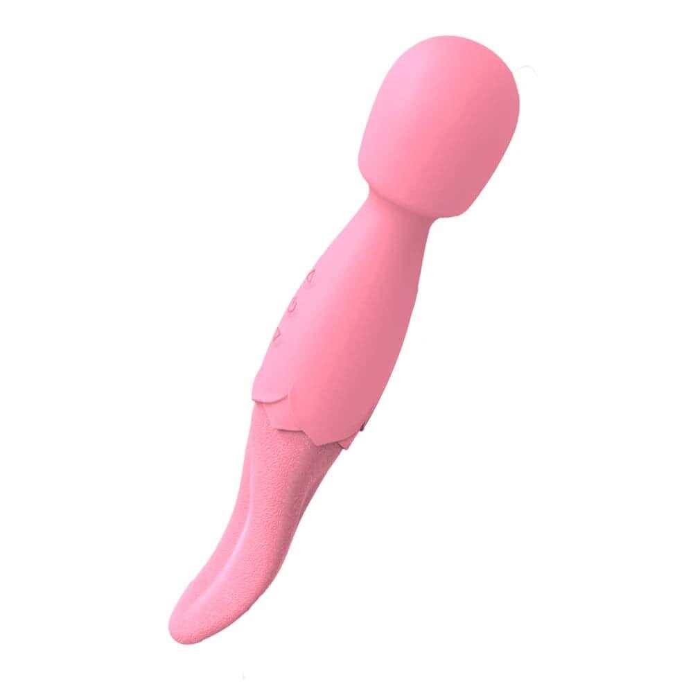 Powerful AV Vibrator Dildos Real Tongue Licking for Women 10 Modes Clitoris Stimulator G Spot Vagina Massager Sex Toys for Woman