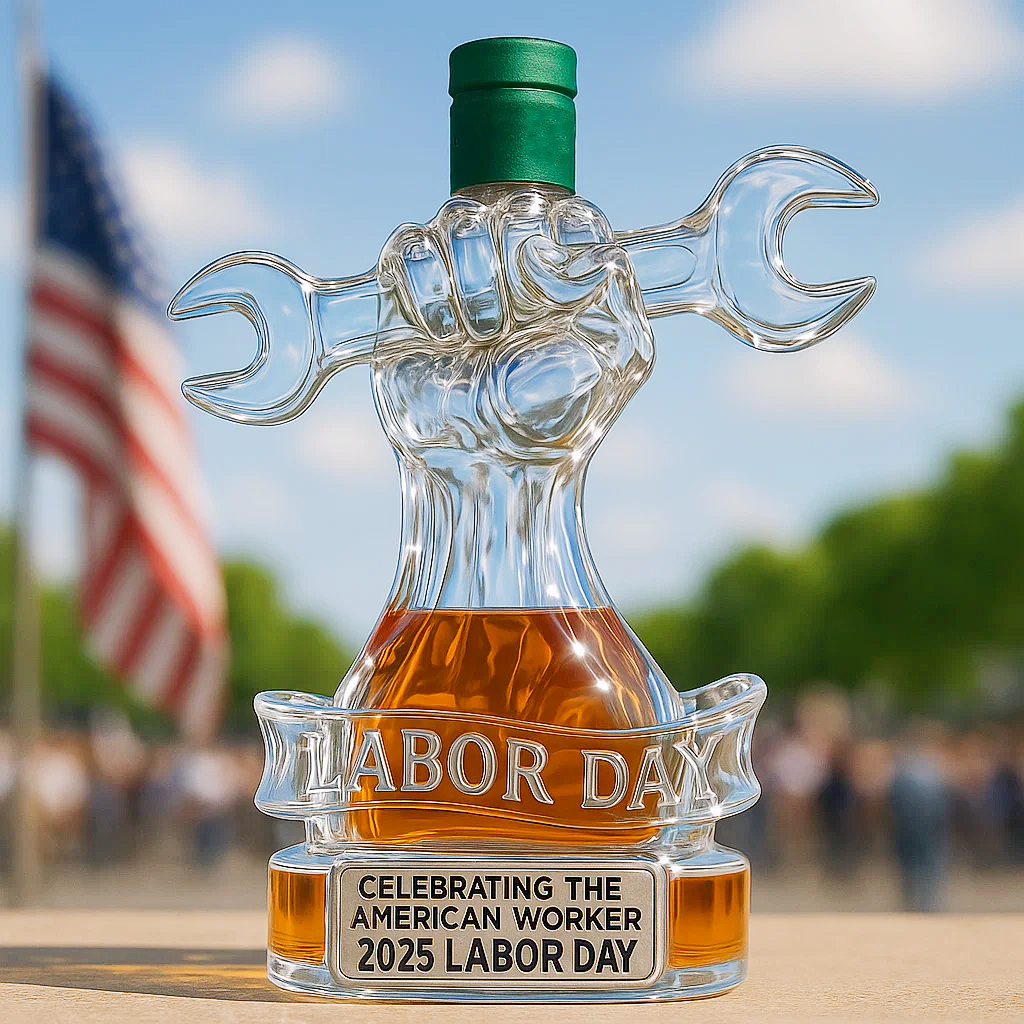 Labor Day Whiskey Bottle