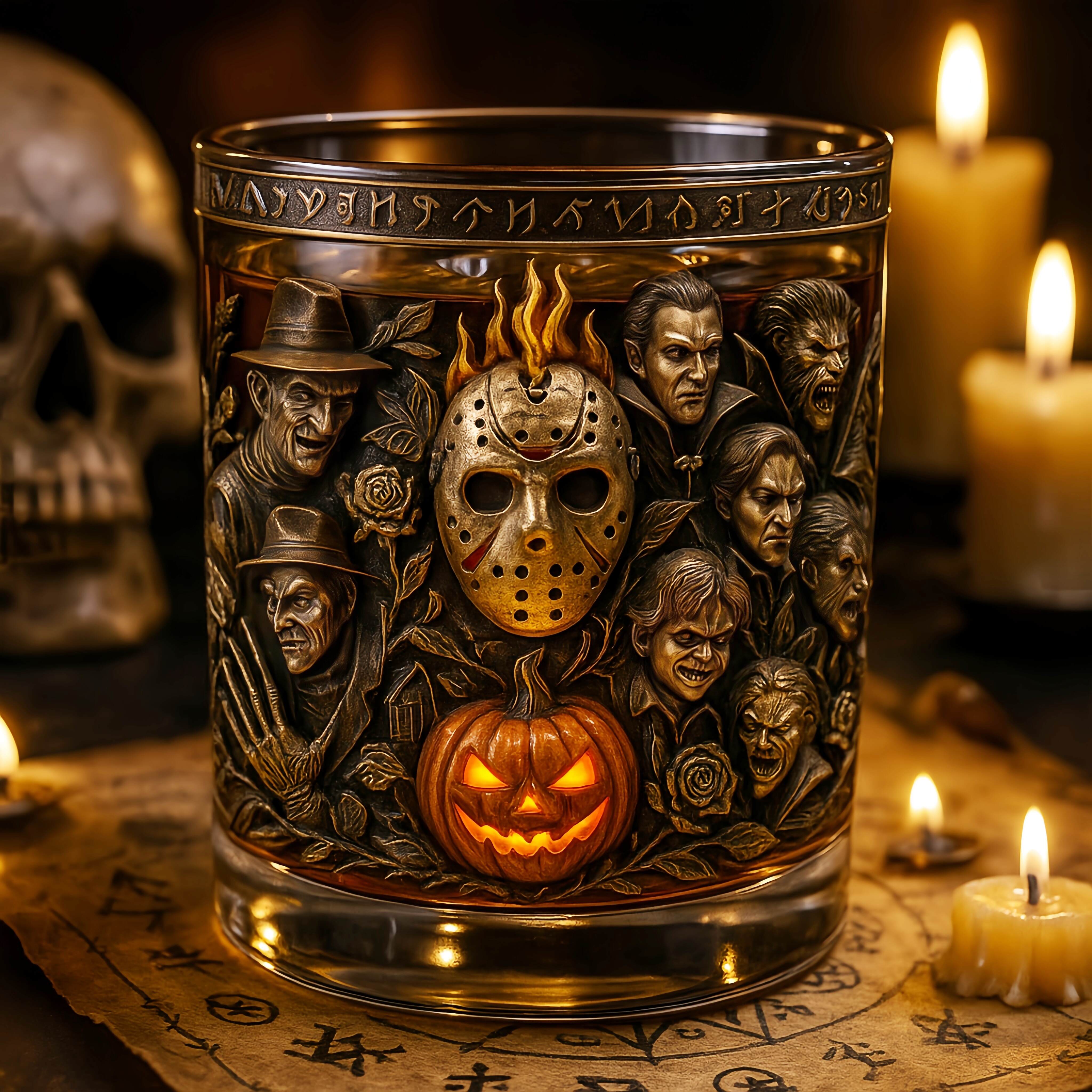 Halloween Horror Legends Glass