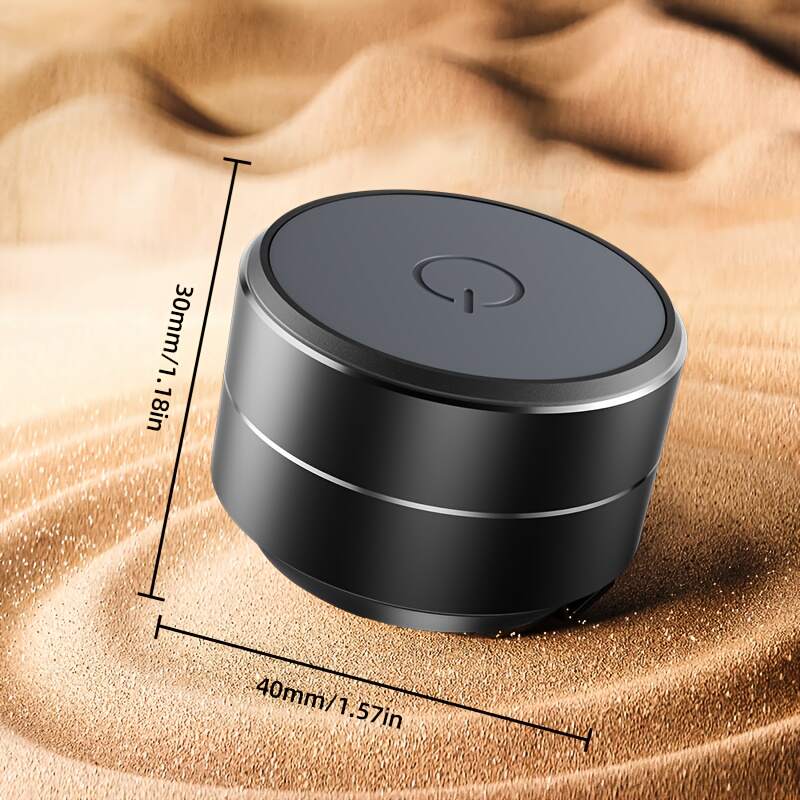 [Portable Speaker] Compact Portable Speaker | Enhanced Bass & Stereo Sound, USB-C Charging, Suction Cup Adhesive Base, Button Control, No Battery Needed for Home, Office, Travel