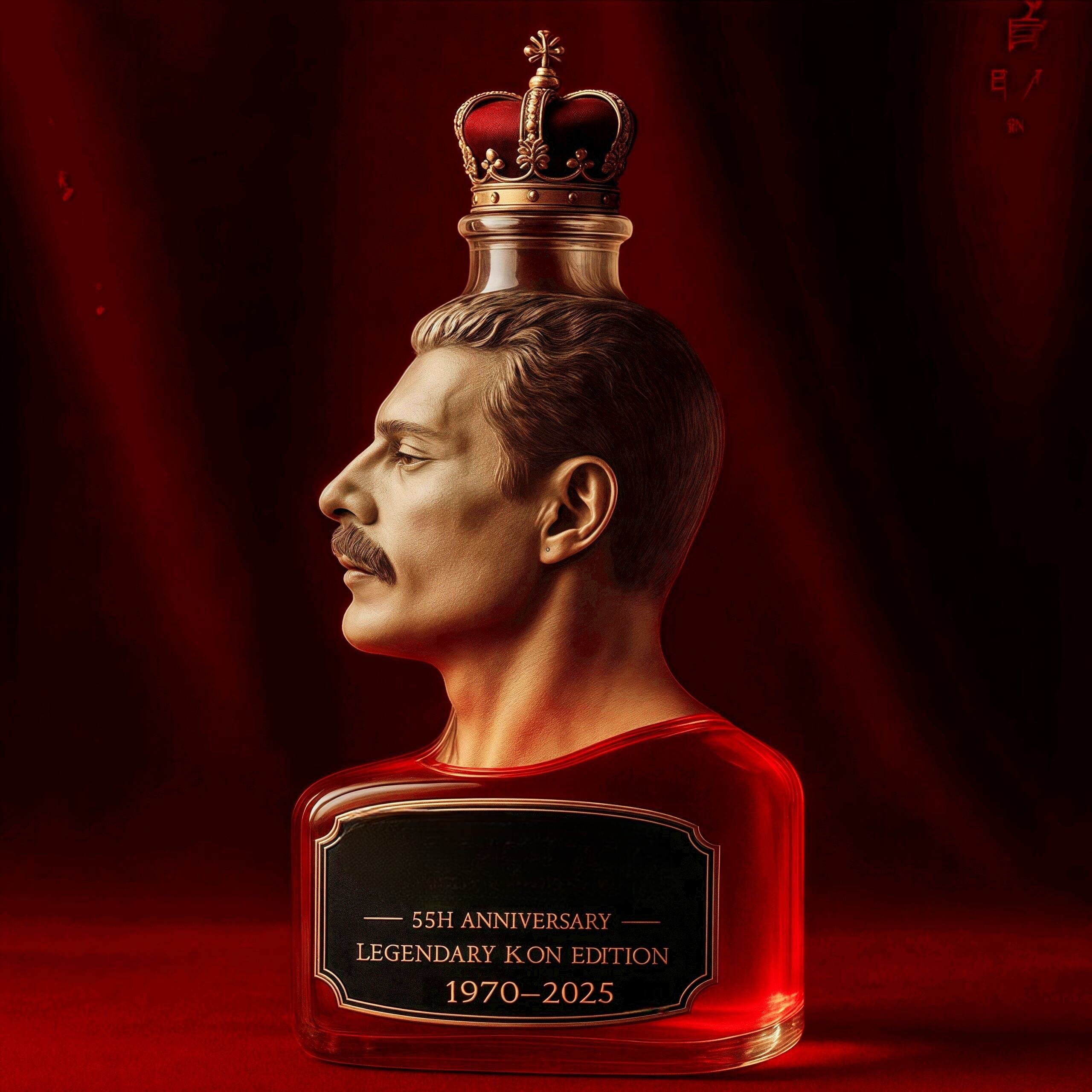 Freddie Mercury 55th Anniversary Whisky Edition Bottle