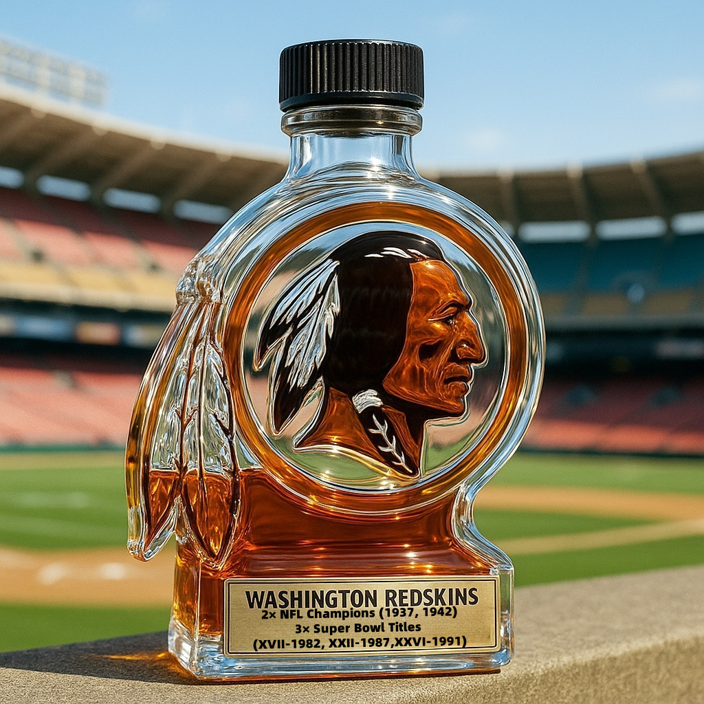Washington Redskins Whiskey Bottle