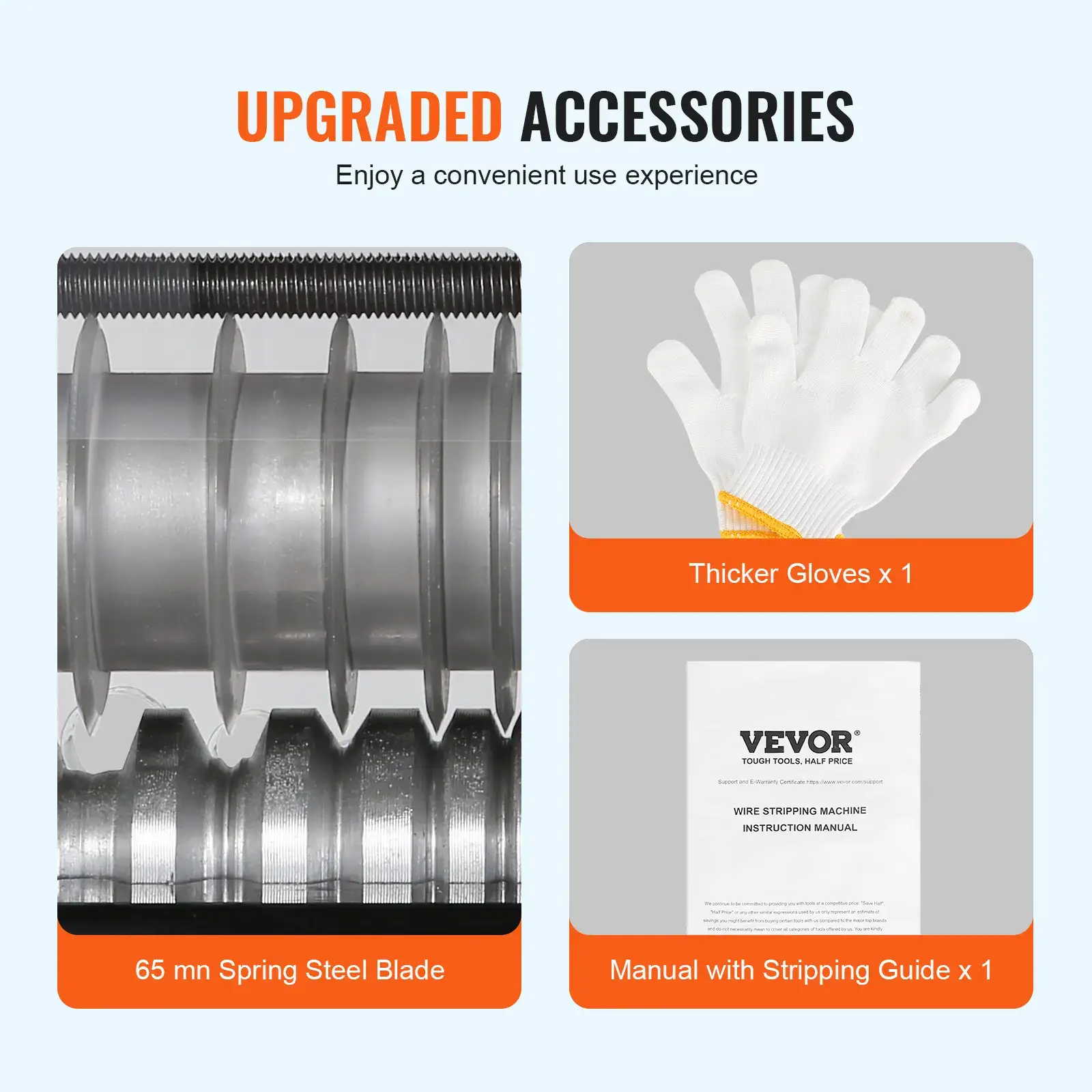 Electric Cable Stripping Tool,  0.06''-0.98'' Motorized Wire Stripper, 60W, Features Clear Depth Gauge, Includes 6 Circular & 1 Flat Channels for Efficient Copper Wire Recycling