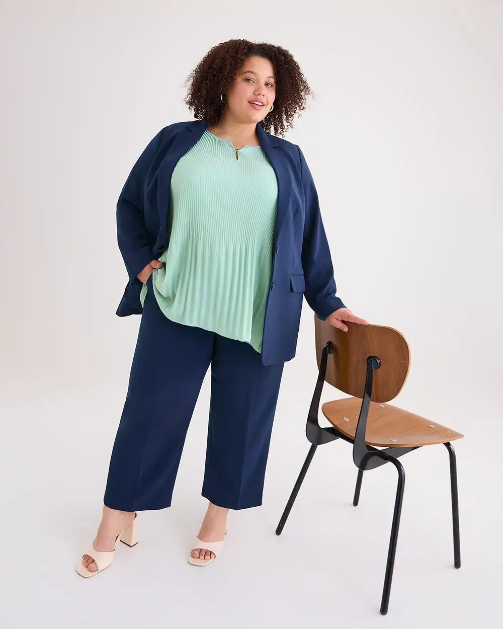 Responsible, Sleeveless Pleat and Release Blouse - PENN. Essentials