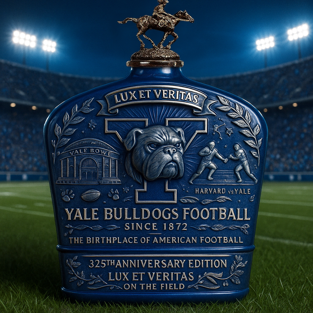 YALE BULLDOGS 325th Anniversary Whiskey Bottle