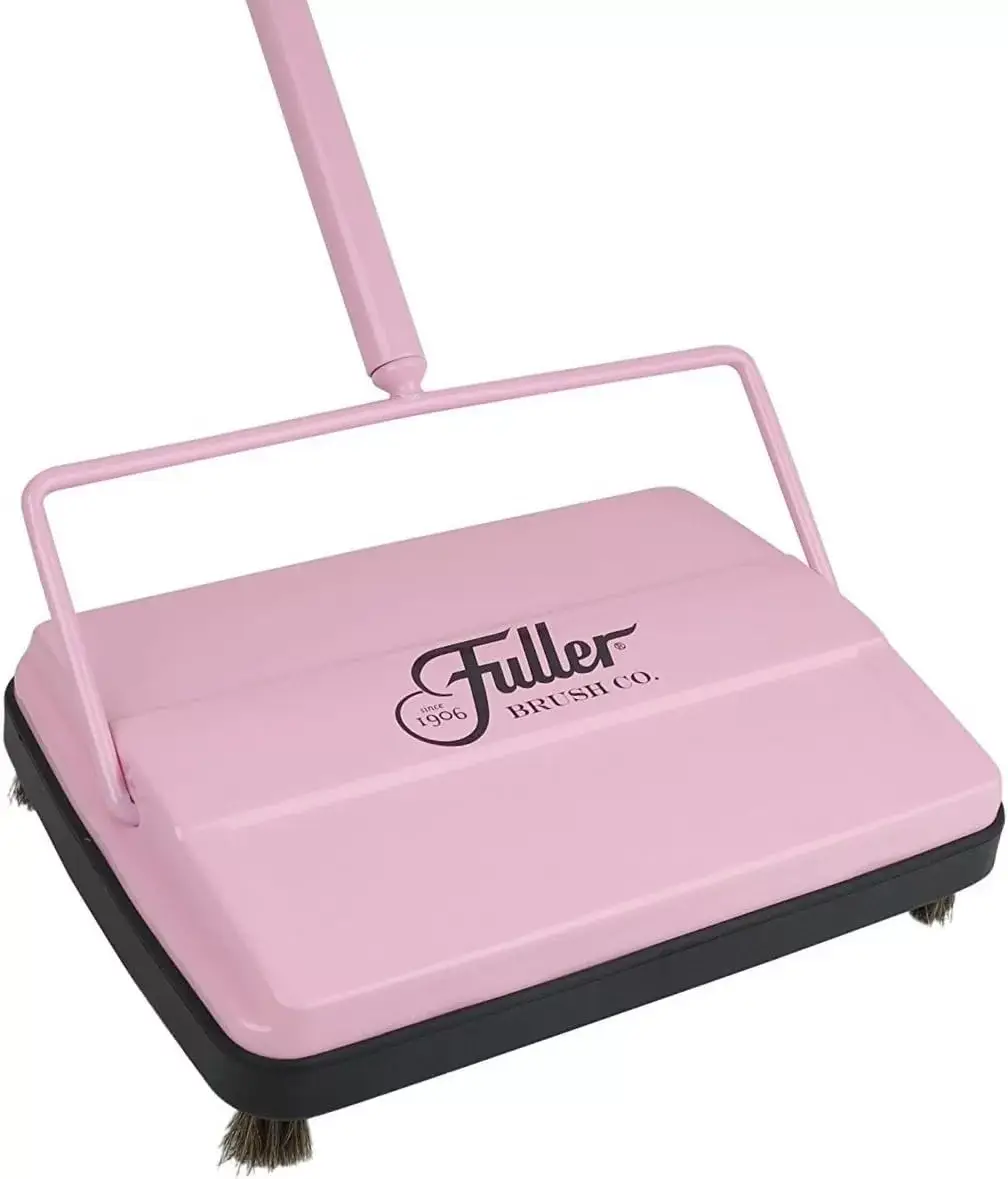 Fuller Brush 17027 Carpet & Floor Sweeper- Mini Stick Cleaner For Hardwood Surfaces, Wood Floors, Laminate, Tile- Small & Portable For The Home Or Office - Cleans Dust Pet Hair- Electrostatic & Silent