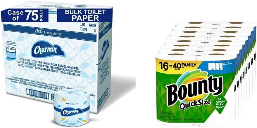 P&G PROFESSIONAL Charmin Toilet Paper Bulk for Businesses, Individually Wrapped for Commercial Use, 2-ply Standard Roll with 450 Sheets/Roll (Case of 75)