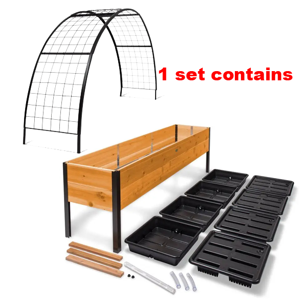 🎍Heavy Duty Standing Garden Planters for ❤️(2' x 8' )