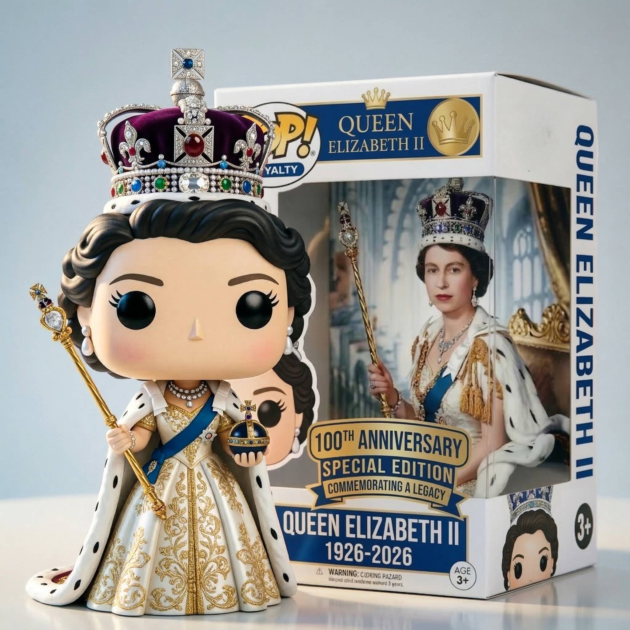 Queen Elizabeth II 100th Anniversary Pop！Figure